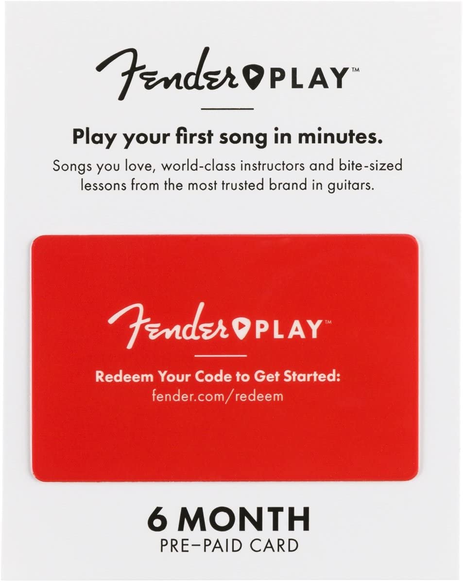 Fender Play 6 Month Pre-Paid Gift card 6206700021, Multicolor