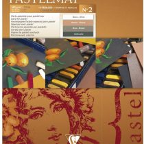 Clairefontaine 96005C PastelMat Pastel Card Pad No2, 360 g, 18 x 24 cm, 12 Sheets - Assorted Colours