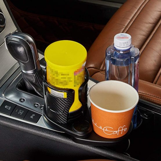 LIOOBO Car Cup Holder Expander Auto Telescopic Water Bottle Drinks Container Car Coffee Cup Storage Rack for Car Vehicles - Image 4