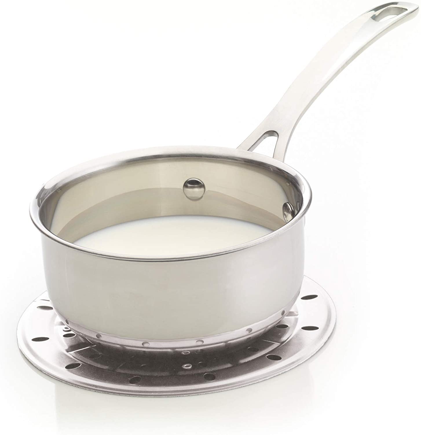 KitchenCraft Stovetop Heat Diffuser/Simmer Ring, 18 cm (7"), Silver, 18 centimeters - Image 3