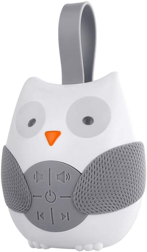 Baby Sleep Sound Soother,Owl Noise Machine Baby Soother Sleep Helper Sound Machine with Auto-off Timer Stress Relief Music Player, Baby Shower Gifts