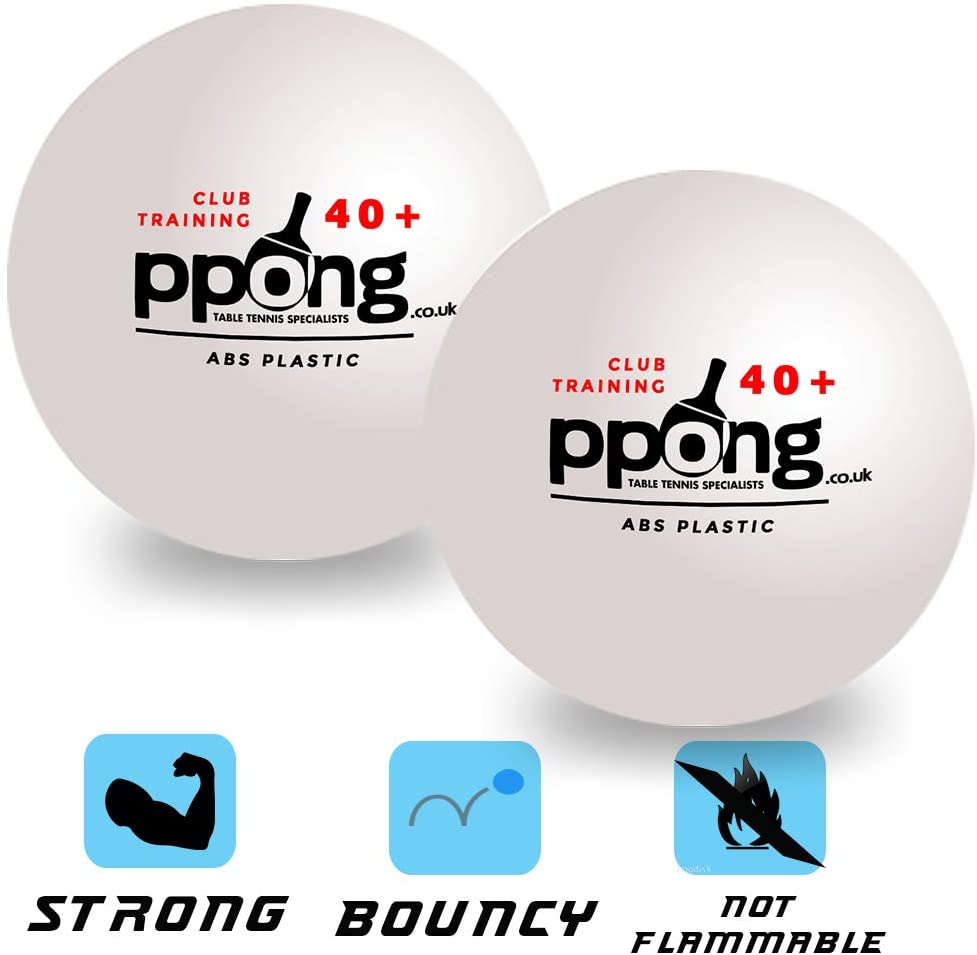 PPong Ping Pong Balls Table Tennis Balls, 3-Star Performance and Accuracy, 40+ Pro Abs, (Pack of 12 and 24) - Image 2