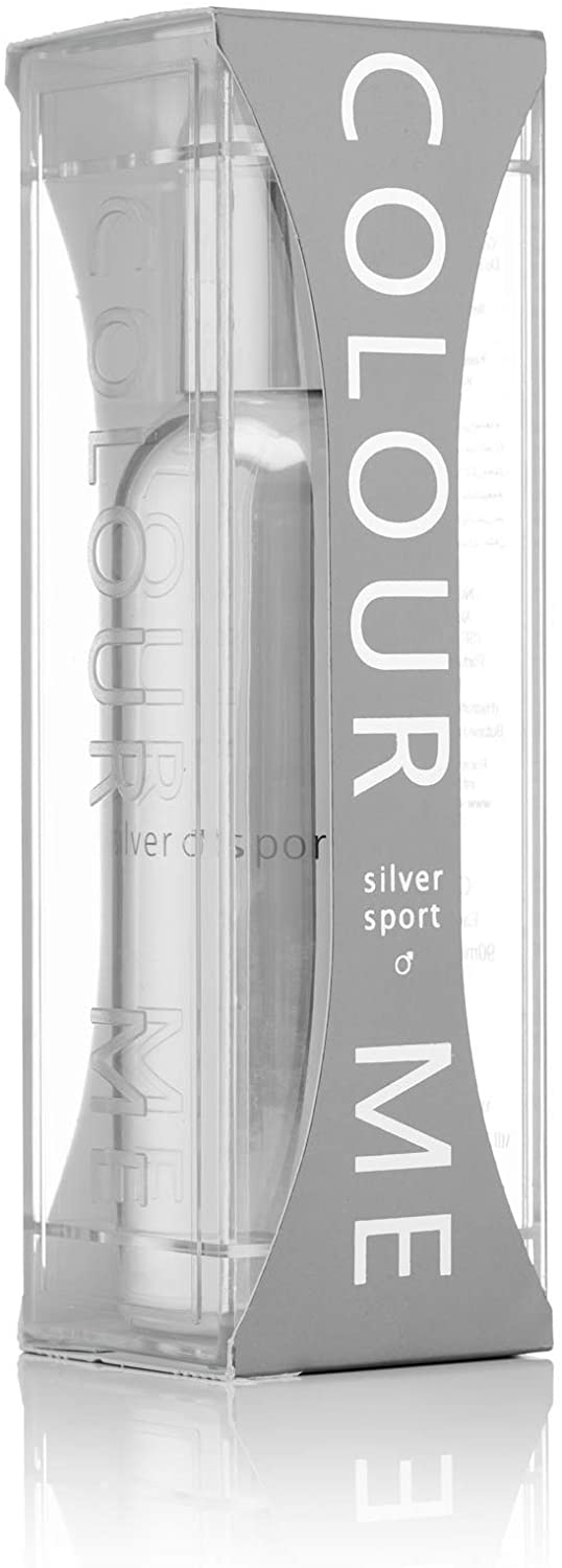 COLOUR ME Silver Sport Perfume for Men 90ml Eau de Parfum, Luxury Fragrance, Mens Aftershave - Image 2