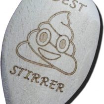 FastCraft BEST SHIT STIRRER WOODEN BAKING SPOON PRESENT BIGGEST GREATEST GIFT
