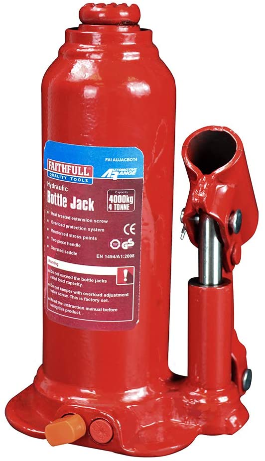 Faithfull 4t Bottle Jack, Black