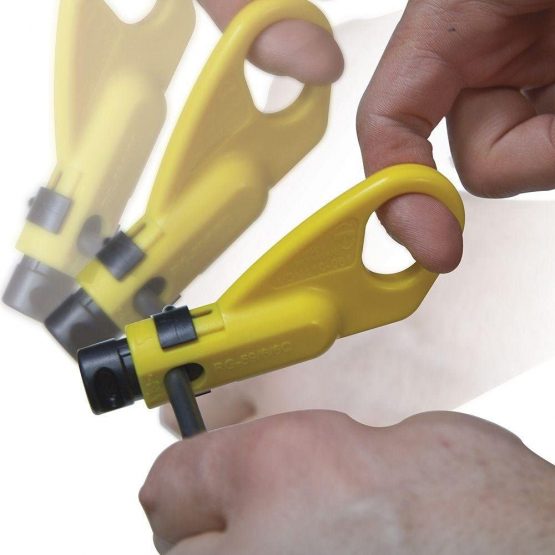 Coax Cable Stripper, Coaxial Cable Stripper, Cable Crimper, Punchdown Tool Klein Tools VDV110-061 - Image 3