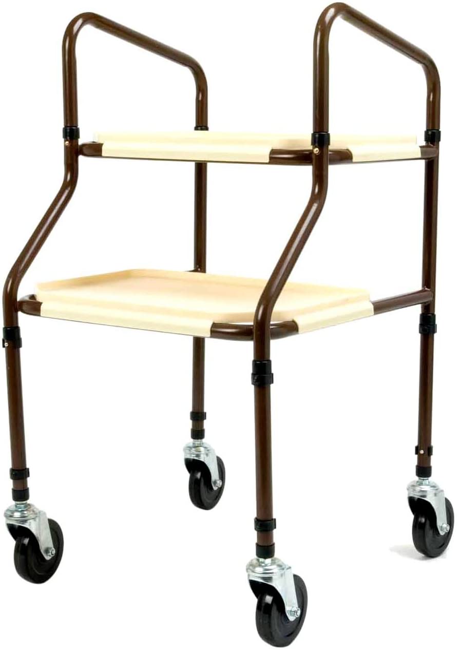 NRS Healthcare M03792 Home Helper Trolley - STANDARD (Eligible for VAT relief in the UK), Brown, Pack of 1