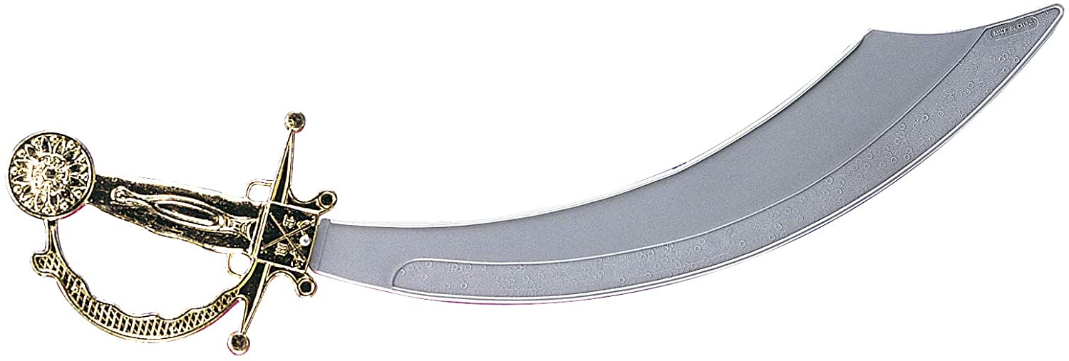 Rubies Official Pirate Cutlass Sword, Adult Fancy Dress Accessory Halloween, Multicolor, (One Size)