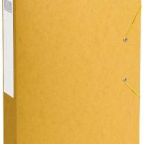 Exacompta 'Cartobox' Pressboard Filing Boxes, 4 cm Spine, A4 - Yellow