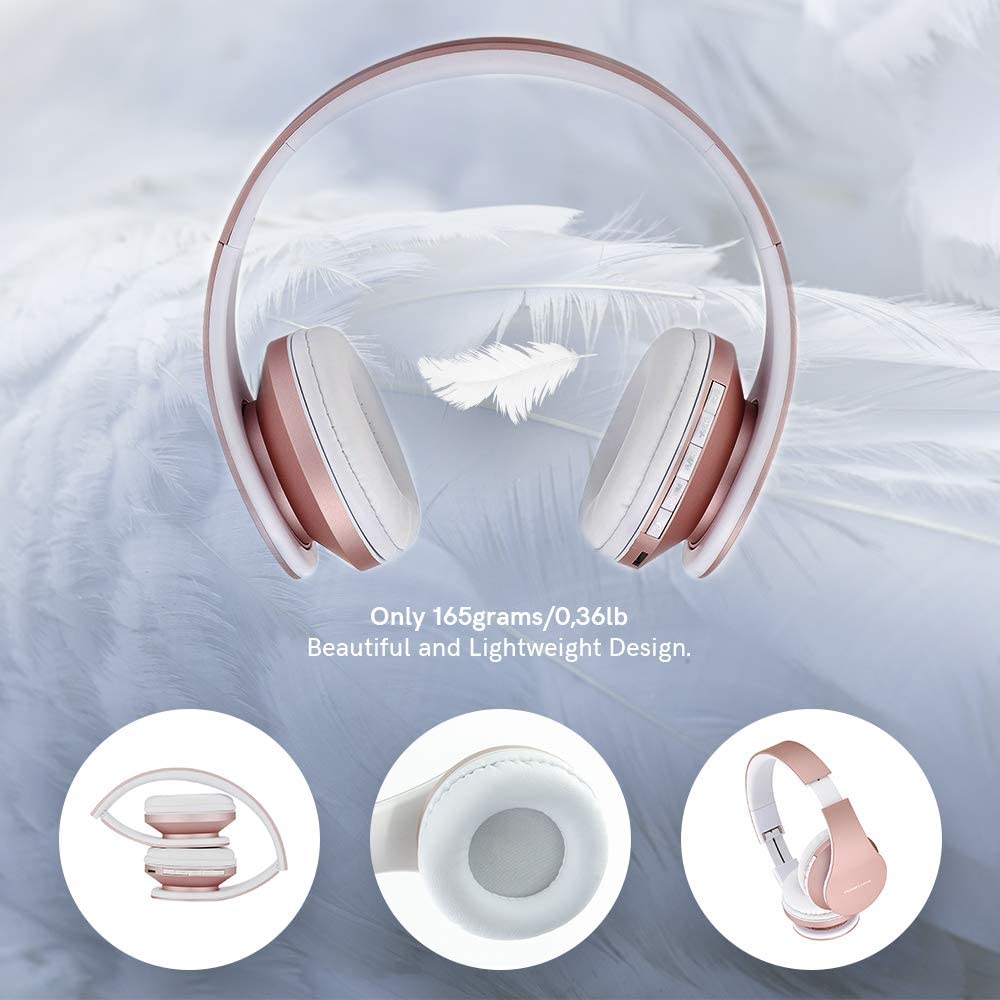 PowerLocus Wireless Bluetooth Over-Ear Stereo Foldable Headphones - Image 2