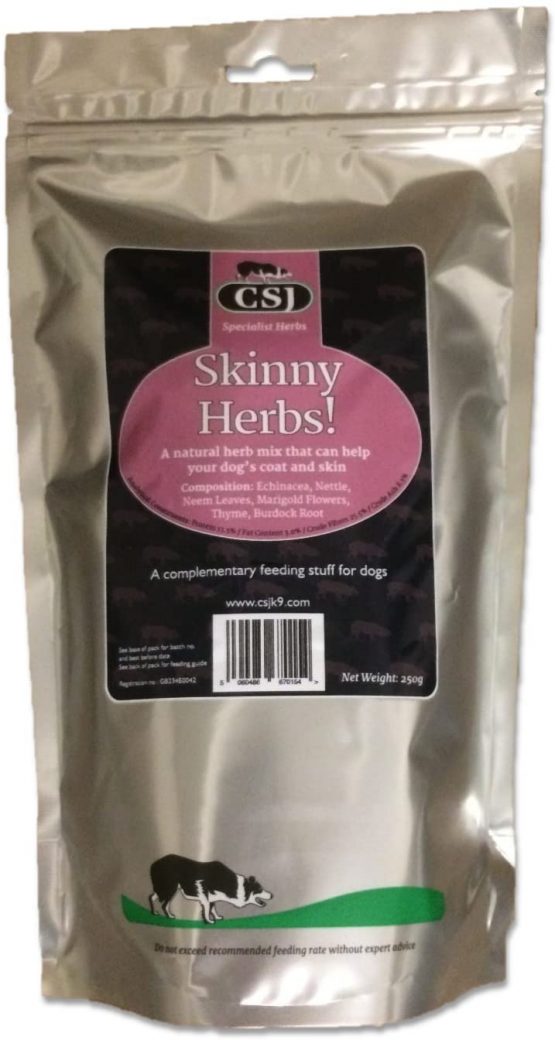 CSJ Skinny Herbs A Natural Herb Mix That Can Help Your Dog's Coat and Skin 250g