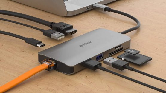 D-Link DUB-M810 8-In-1 USB-C Hub with Power Delivery, HDMI 1.4, Gigabit Ethernet RJ-45, 3 USB 3.0 Ports, SD/MicroSD Reader for MacBook Pro 2016 or later, MacBook Air 2018, Chromebook, Surface Pro 7 - Image 4