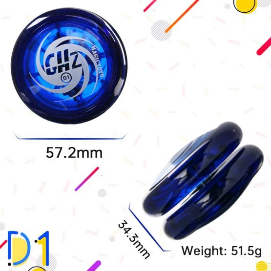 MAGICYOYO Responsive Yoyo D1 GHZ, Yoyo for Kids Yoyo Beginners Professional Yoyo Looping Yoyo with 5 Yoyo Replacement Strings + Yoyo Glove + Bag (Blue) - Image 2