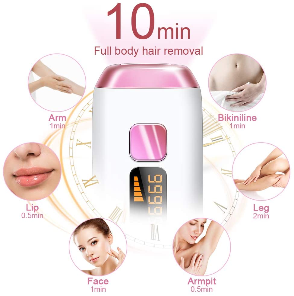 IPL Hair Removal, 999,999 Flashes Laser Hair Remover for Women and Men ...