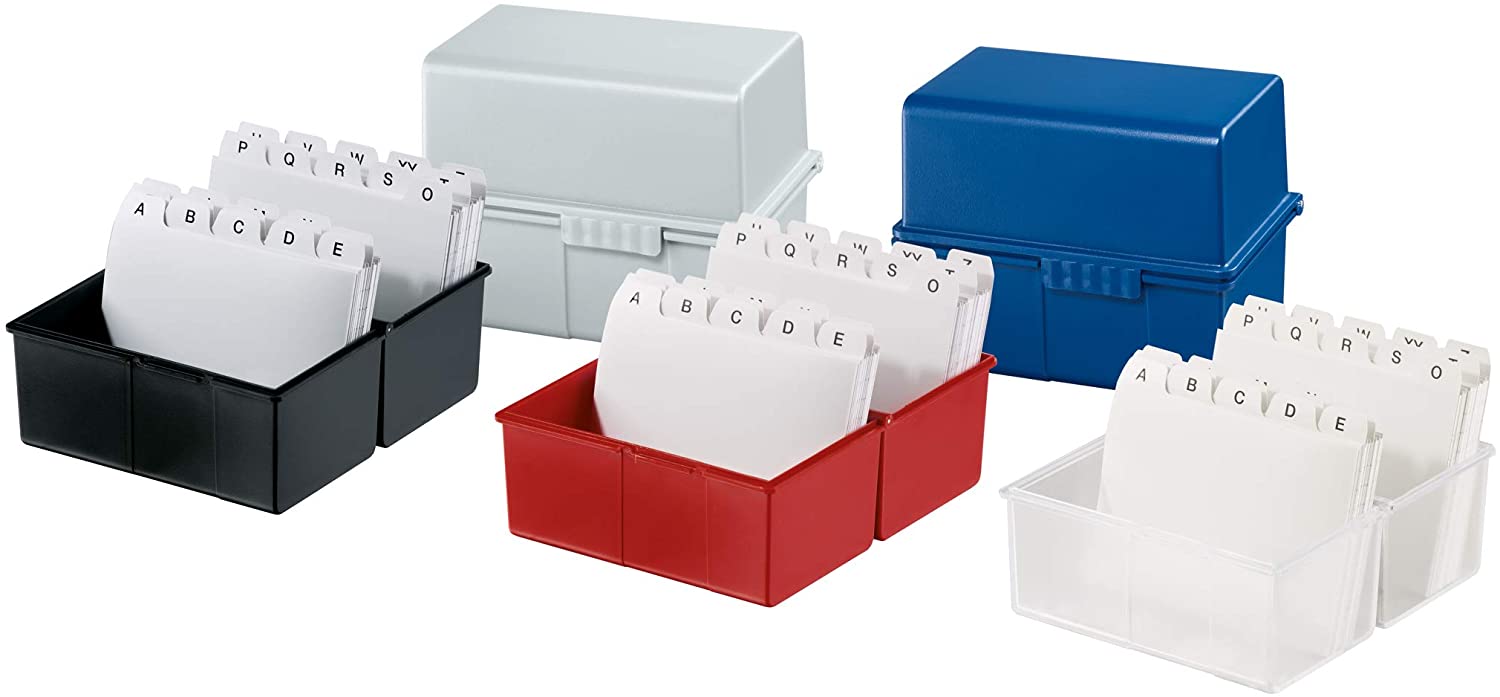HAN 978-11, Card index box A8 landscape. Innovative, attractive design for 200 cards with steel hinge - Image 4