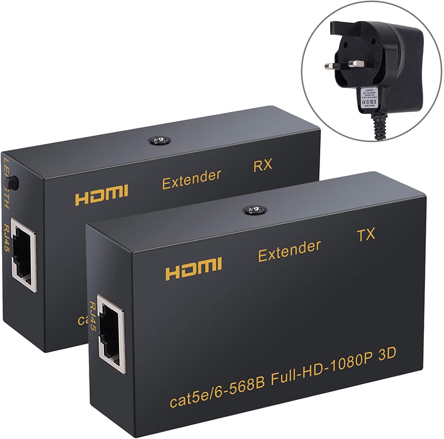 HDMI Extender，eSynic 1080P HDMI Extender 60m HDMI Repeaters (Tx + Rx ...