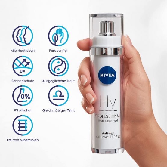 NIVEA PROFESSIONAL Hyaluronic Acid CC Cream SPF 15 (1 x 50 ml