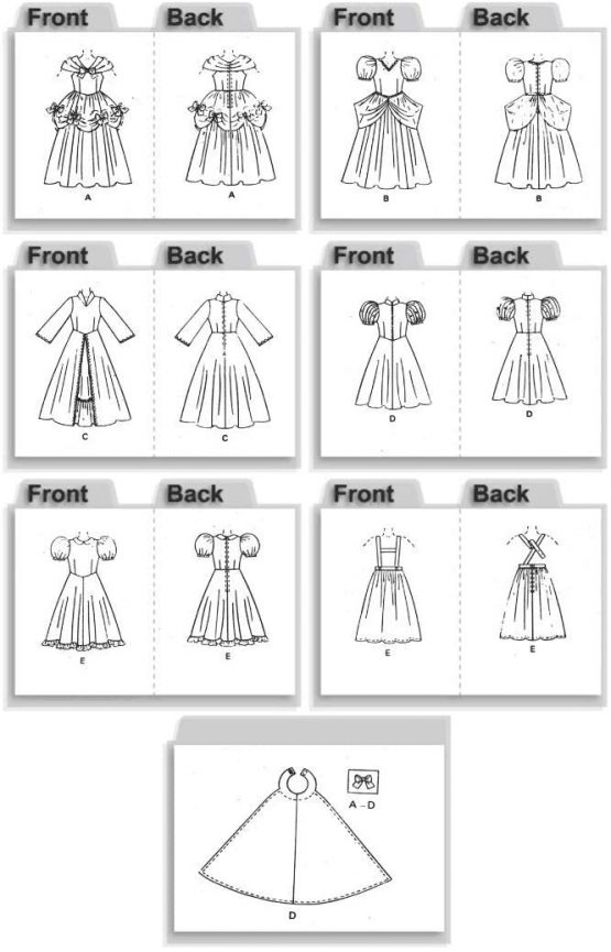 Butterick Patterns B4320 Size CHILD 2-3 4-5 Children's/ Girls' Costume, Pack of 1, White - Image 2