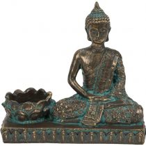 Juliana Meditating Thai Buddha Tea Light Candle Holder Bronze Effect Zen Gift 63052