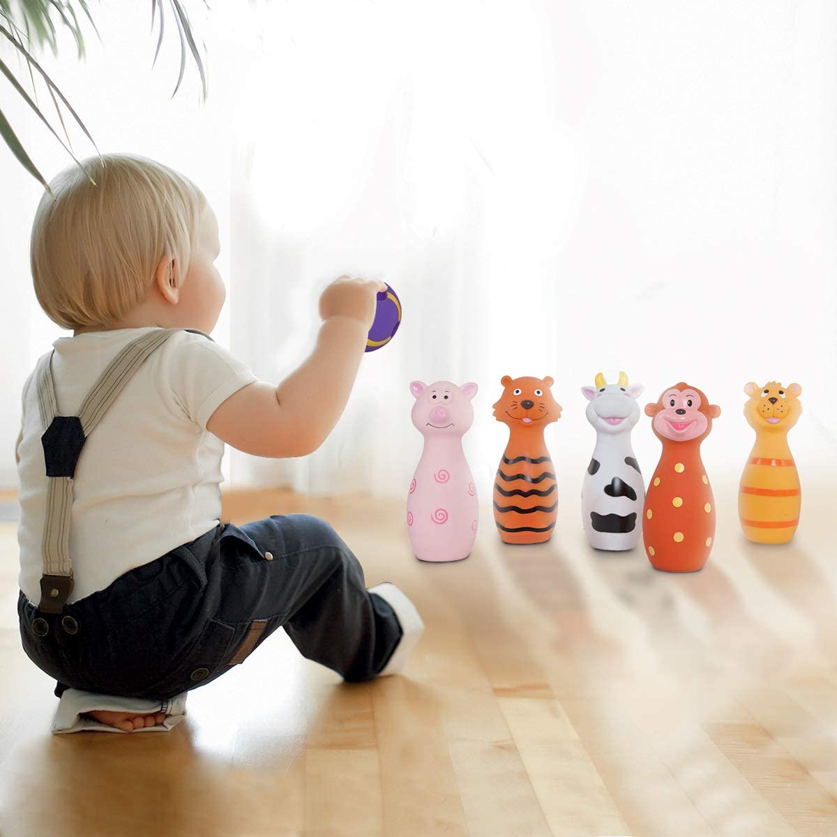 LUDI Baby Bowling, Multicoloured, 15 cm (height only) - Image 4