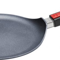 Wool 1226DPI Diamond Lite cast crepe pan, induction, includes a crepe spreader and a flipper, flat, with a removable handle, diameter 26 cm