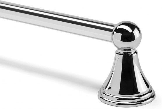 Croydex Westminster Wall Mounted Towel Rail with Zinc Alloy Construction, Chrome - Image 2