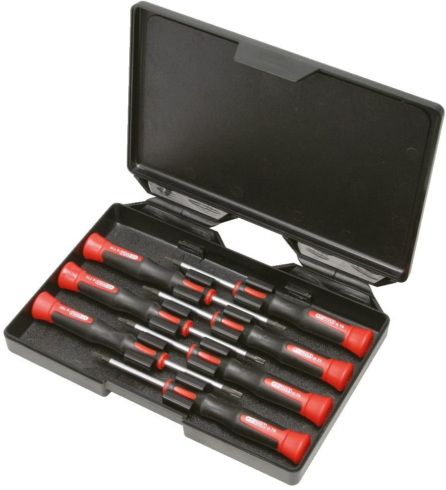 KS Tools 500.716 T6-T20 Precision TX Screwdriver Set (7 Pieces), Brünierter - Image 2