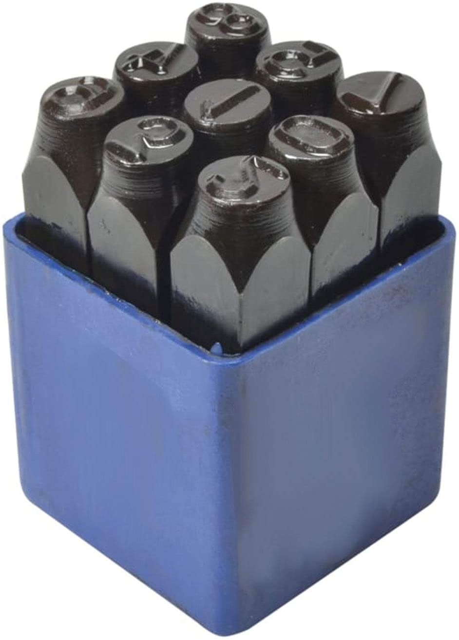 Faithfull FAIN8MM Number Punch set 8MM, Blue