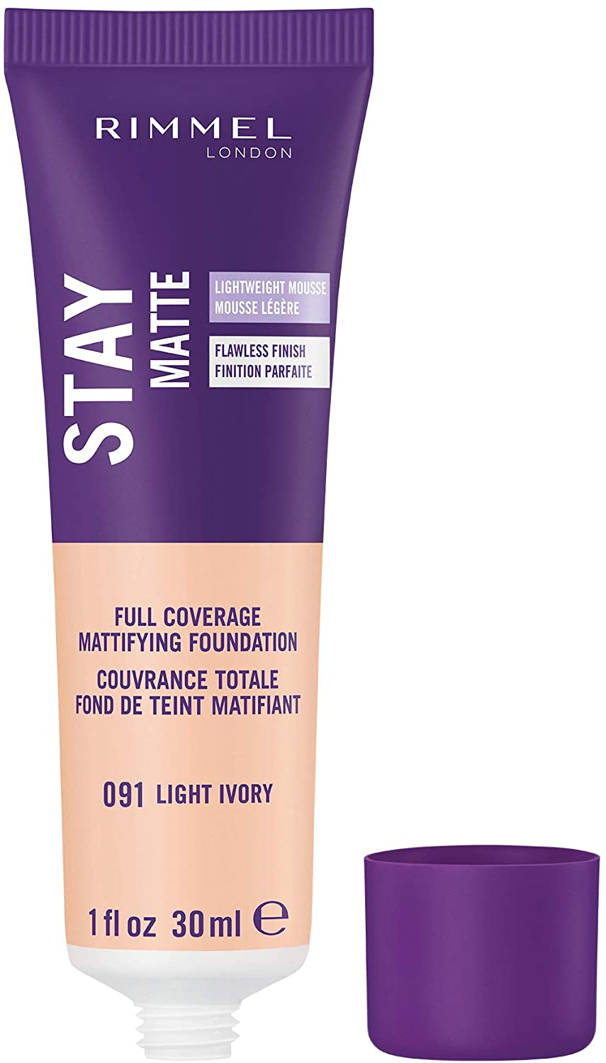 Stay Matte Lightweight Mousse Foundation - 091 Light Ivory by Rimmel London for Women - 1 oz Foundation, 30 ml (Pack of 1) - Image 2