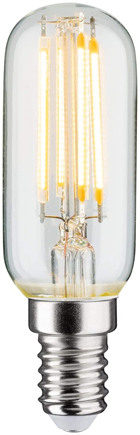 Paulmann 28693 LED Filament Tube lamp 4.8 watts lamp dimmable Clear 2700 K Warm White E14, 1 Stück (1er Pack)