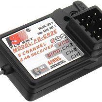 Yangers 2.4GHz RC Receiver for Car Boat, FS-GR3E 3-Channel 3CH Receiver for Fs-GR3C GT3B GT2 GT2E GT2G FS-T4B FS-i4 GT6B FS-i6 Transmitter