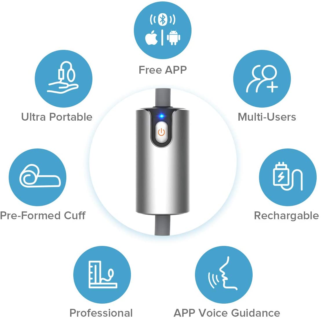 Blood Pressure Monitor That Syncs With Apple Health ViATOM Blood Pressure Machines Upper Arm for Home Use Professional