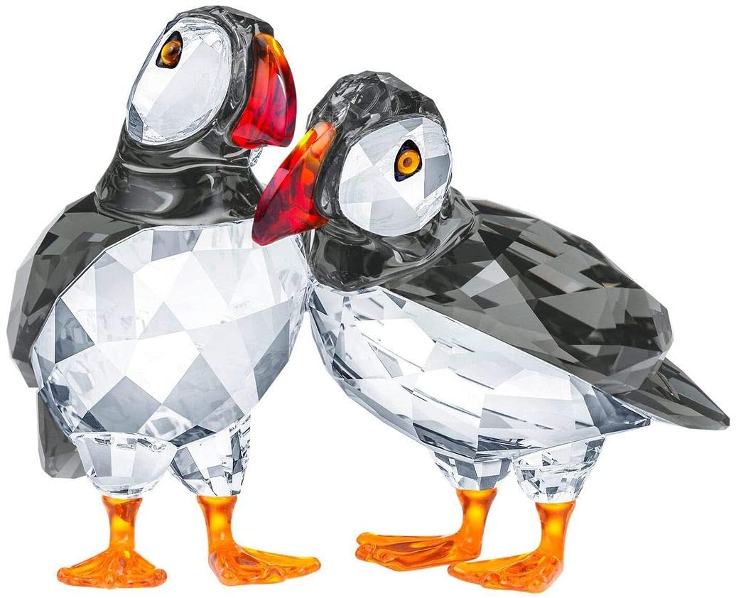 Swarovski Crystal Puffin Figure, Multicoloured, 5.5 x 6.6 x 4.3 cm, Multicolor