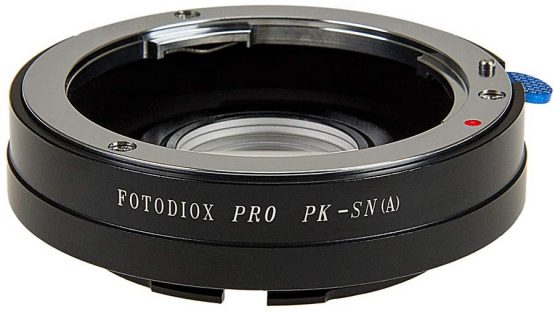 Fotodiox Lens Mount Adapter -Pentax K (AKA PK) Lens to Sony Alpha (AkA Minolta AF A-type, Maxxum or Dynax) Camera, fits Sony DSLR-A350, A300, A200, A700, A900, A100, A330, A230, A380, A500, A550, A850, A450,A290, A390, A580, SLT-A33, A55