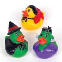 Baker Ross AW941 Rubber Ducks (Pack of 4) -Spooky Arts and Crafts for Halloween, Assorted
