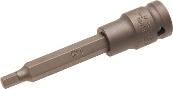 BGS 4286 | Impact Bit Socket | length 100 mm | 12.5 mm (1/2") Drive | internal Hexagon 6 mm