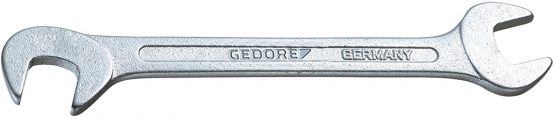 Gedore 8-8 8 mm Small Double Ended Midget Spanner - Silver