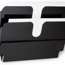 Durable FlexiPlus 2 1709014060 Literature Holder with 2 Compartments A4 Landscape - Black