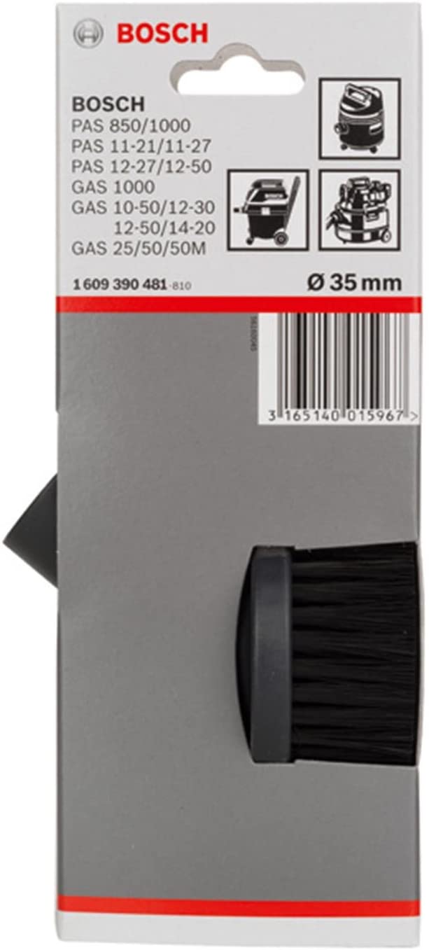 Bosch 1609390481 Small Round Brush for Bosch Extractors, Black, 35mm - Image 2