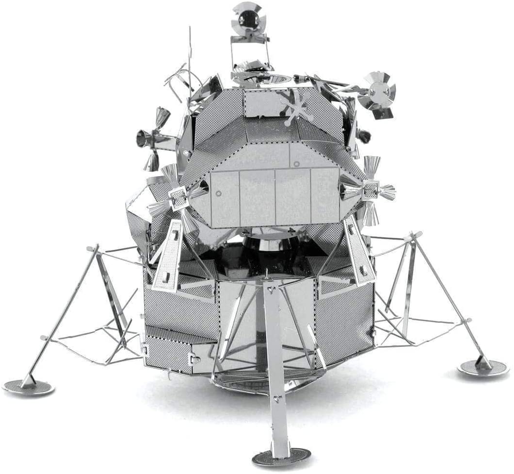 Metal Earth MMS078 Metal Model - Apollo Lunar Module, silver or grey, 2.35x2.35x2.15 inches - Image 4