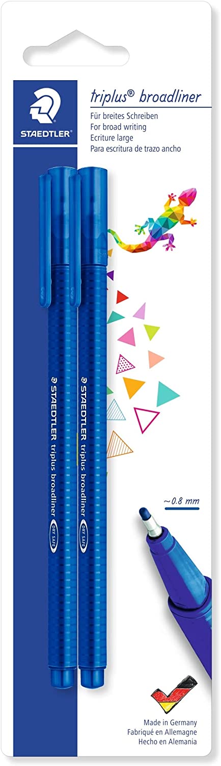 Staedtler 338-3 BK2 Broadliner Triplus, Blue