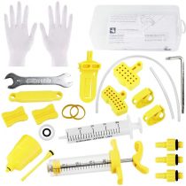 CODIRATO Bicycle Hydraulic Disc Brake Bleed, Kit for Shimano with a Box Bicycle Mineral Oil For Shimano, Magura, Tektro, SRAM Bike (Yellow and White)