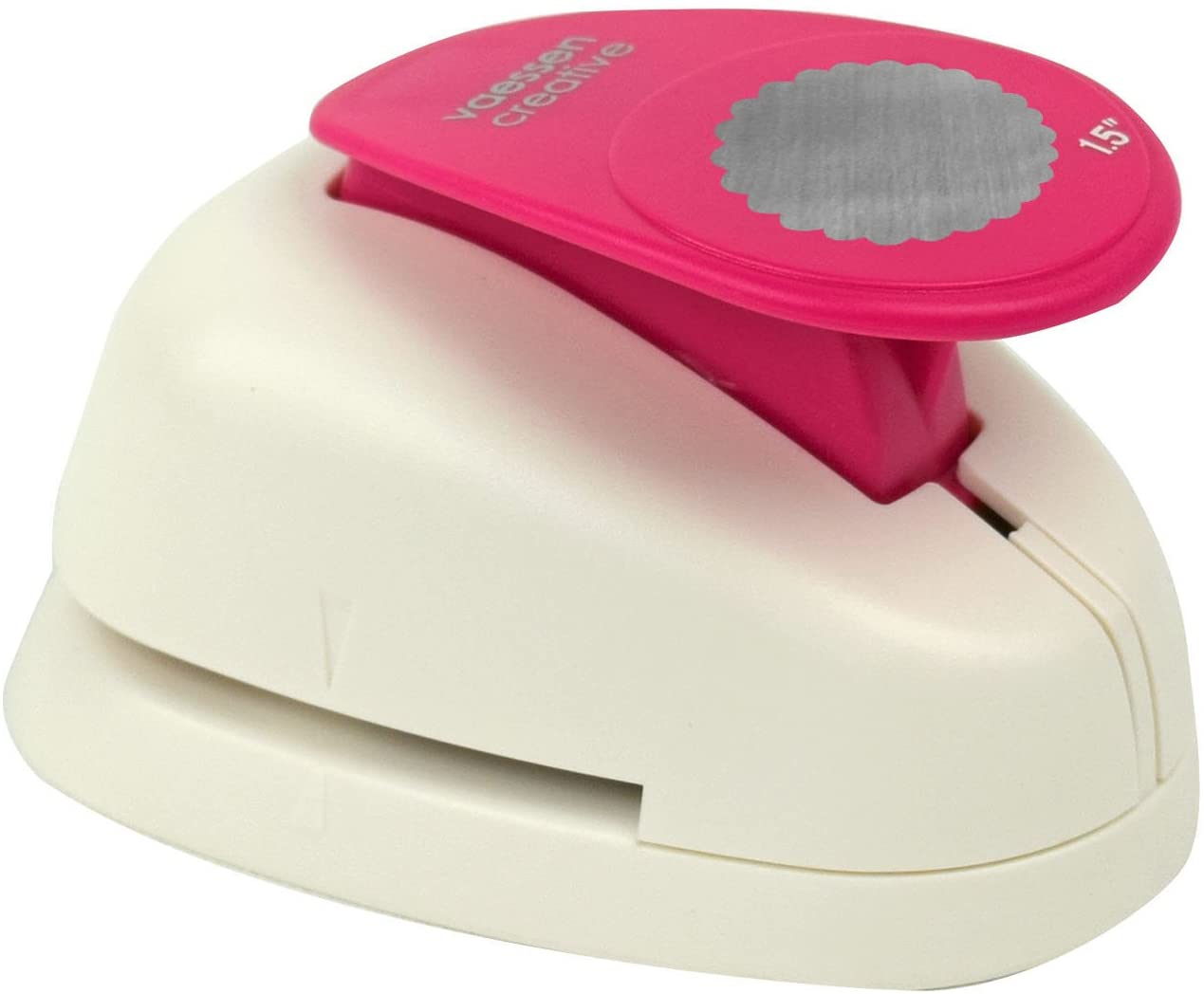 Vaessen Creative Craft Paper Punch - Scalloped Circle - diameter 3,8 cm - Circle Cutter for Crafting and Card Making - Image 2