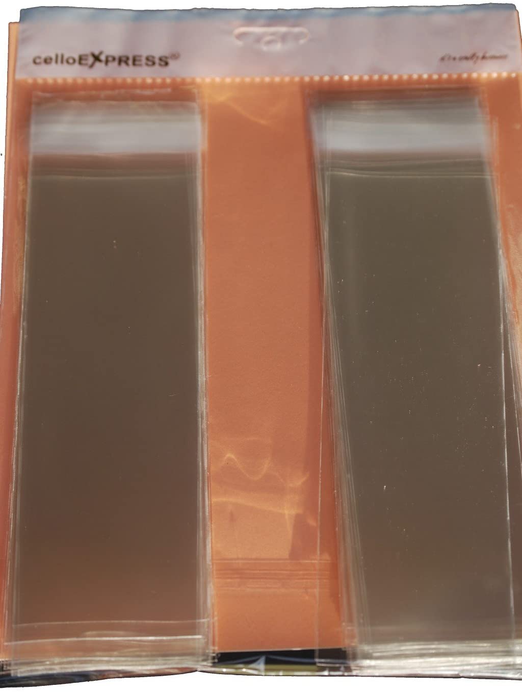 celloexpress Bookmark Cello 65mm x 220mm + 30mm Flap - Cellophane Clear Display Bags 30 Micron Self Seal - Pack of 250 - Image 4