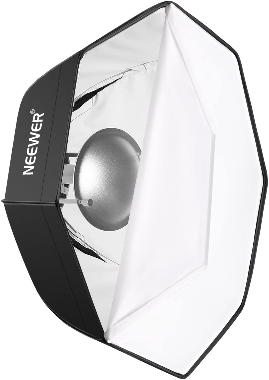 Neewer 60 cm Octagonal Softbox and Beauty Dish Photo Studio Combination with Bowens Speedring for Bowens Perfect for Portrait Product Photography and Video Shooting