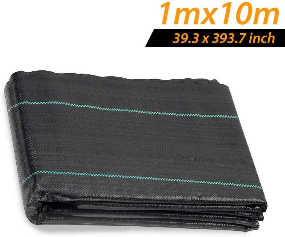 ANSIO Weed Membrane 1Mx10M, Weed Control Fabric,Ground cover Membrane