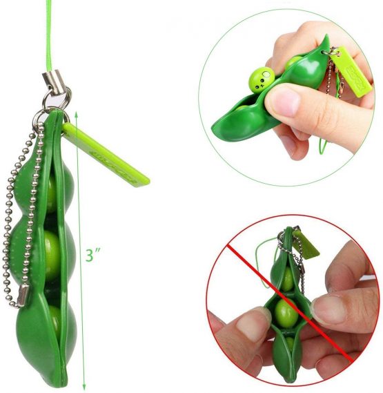 OundarM Silent Fidget Toys Flippy Chain Pea Pod and Marble Fidget ...