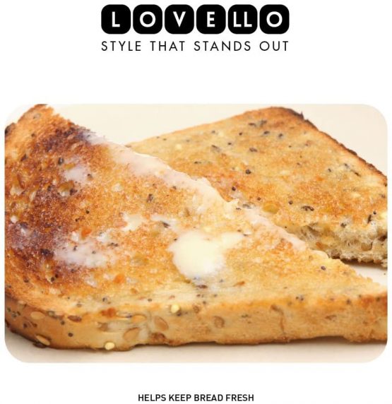 KitchenCraft Lovello LOVBBWHT Textured Bread Bin, 42 x 22 x 18 cm, White - Image 4