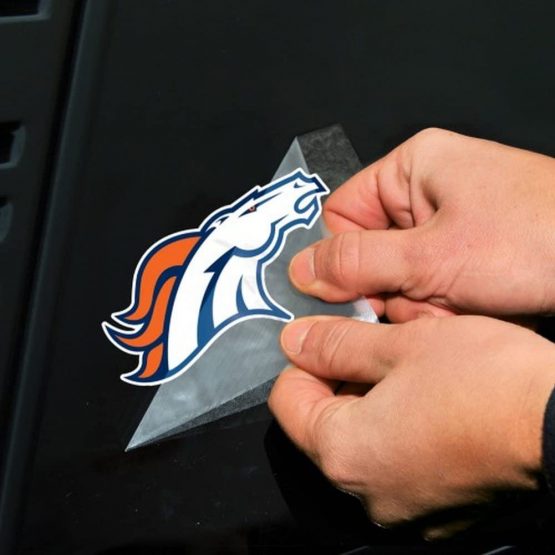 WinCraft NFL Denver Broncos 63044011 Perfect Cut Color Decal, 4" x 4", Black - Image 2