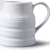 WM Bartleet & Sons 1750 T36 Porcelain Traditional Churn Jug, 1 Pint-White